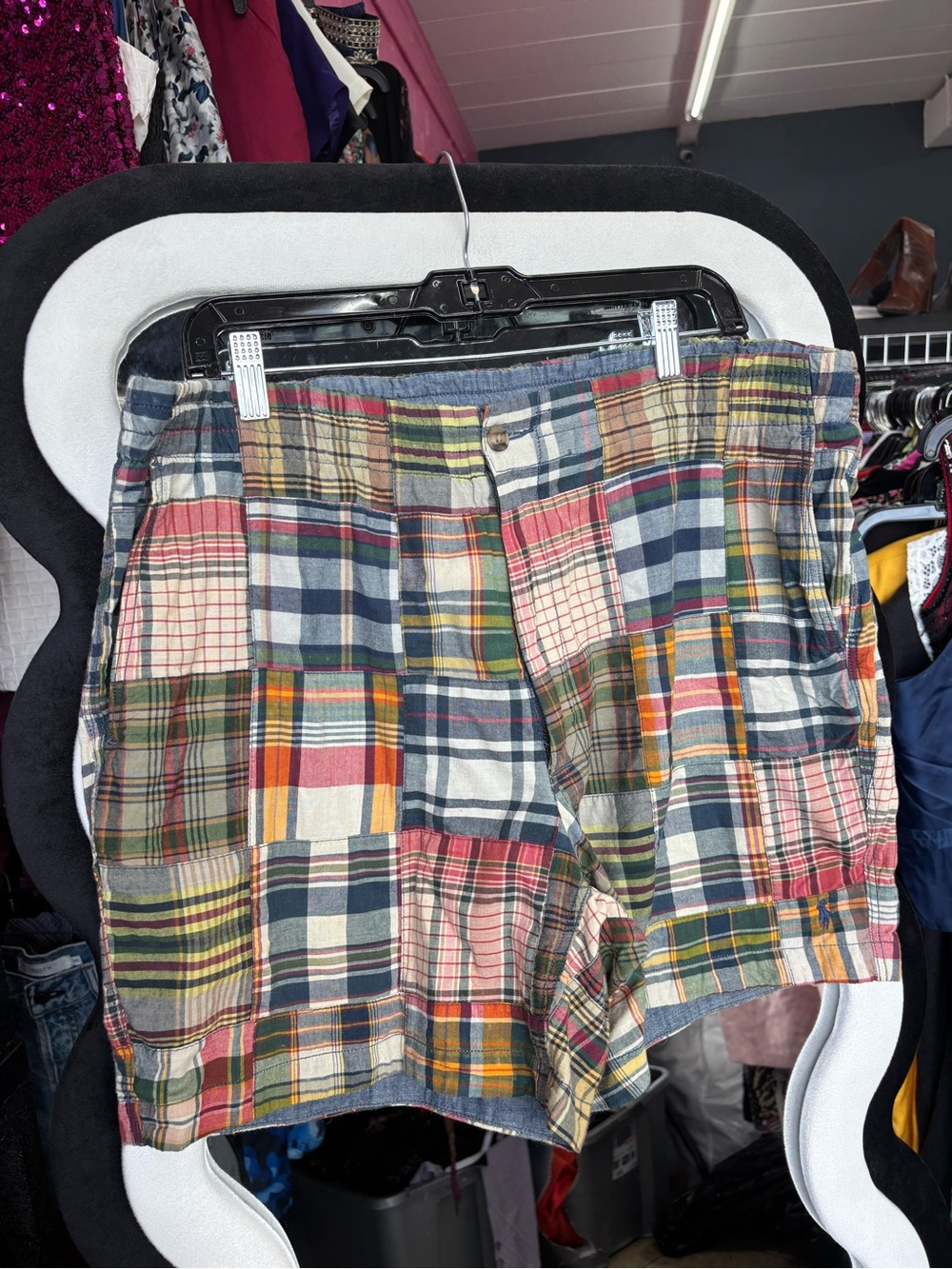 Polo by Ralph Lauren Plaid Shirt with Red, Blue, Green, Yellow, Cream